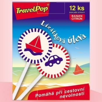 TravelPop lízátka při cestovní nevolnosti