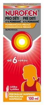 NUROFEN Pro děti 4% pomeranč
