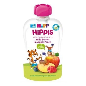 BIO HiPPis příkrm v sáčku jablko, broskev a lesní ovoce