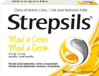 Strepsils Med a Citron 